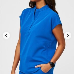 Royal blue Rafaela Figs Scrub top in size small